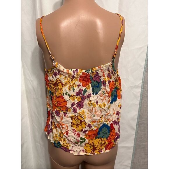 Beautiful women Anthropologie Floral Spaghetti Strap Top size small Great condit - Picture 3 of 7